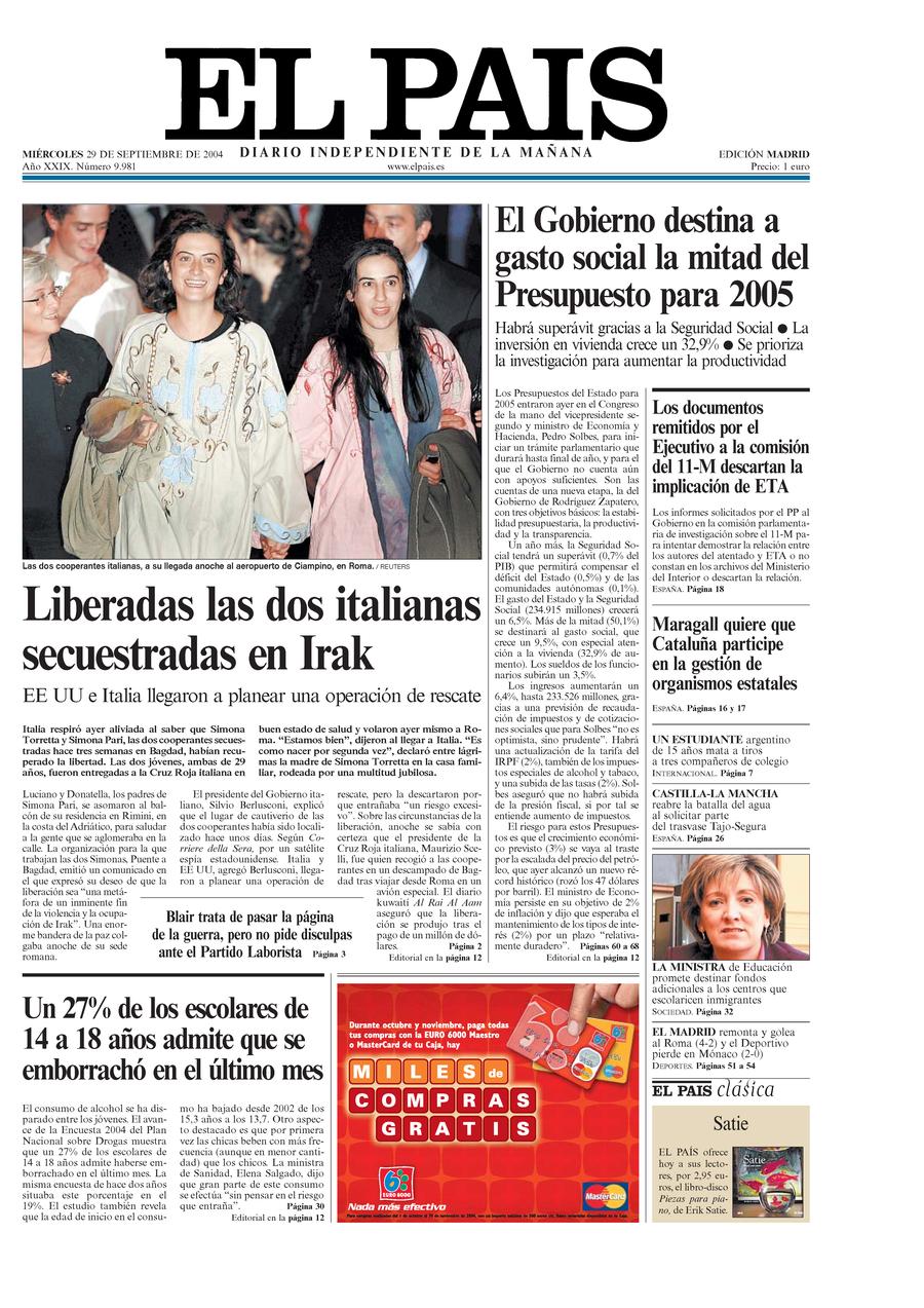 29 de Septiembre de 2004