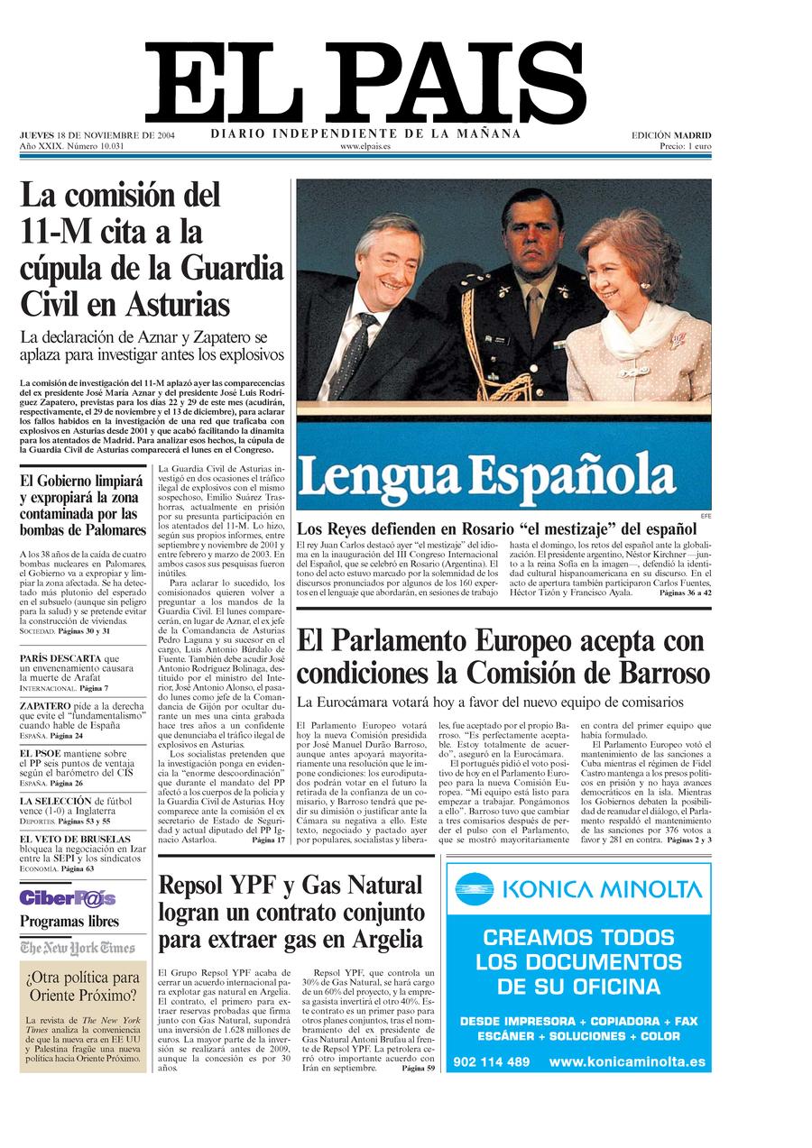 18 de Noviembre de 2004
