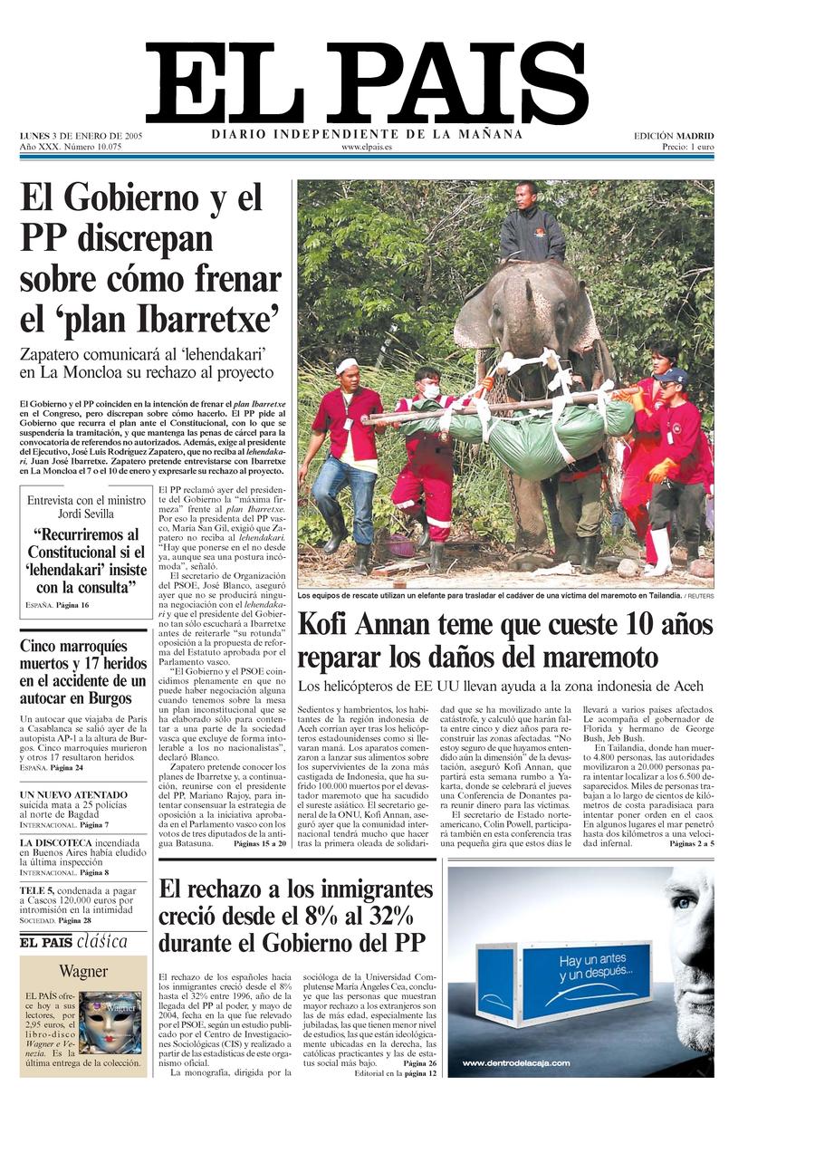 3 enero 2005