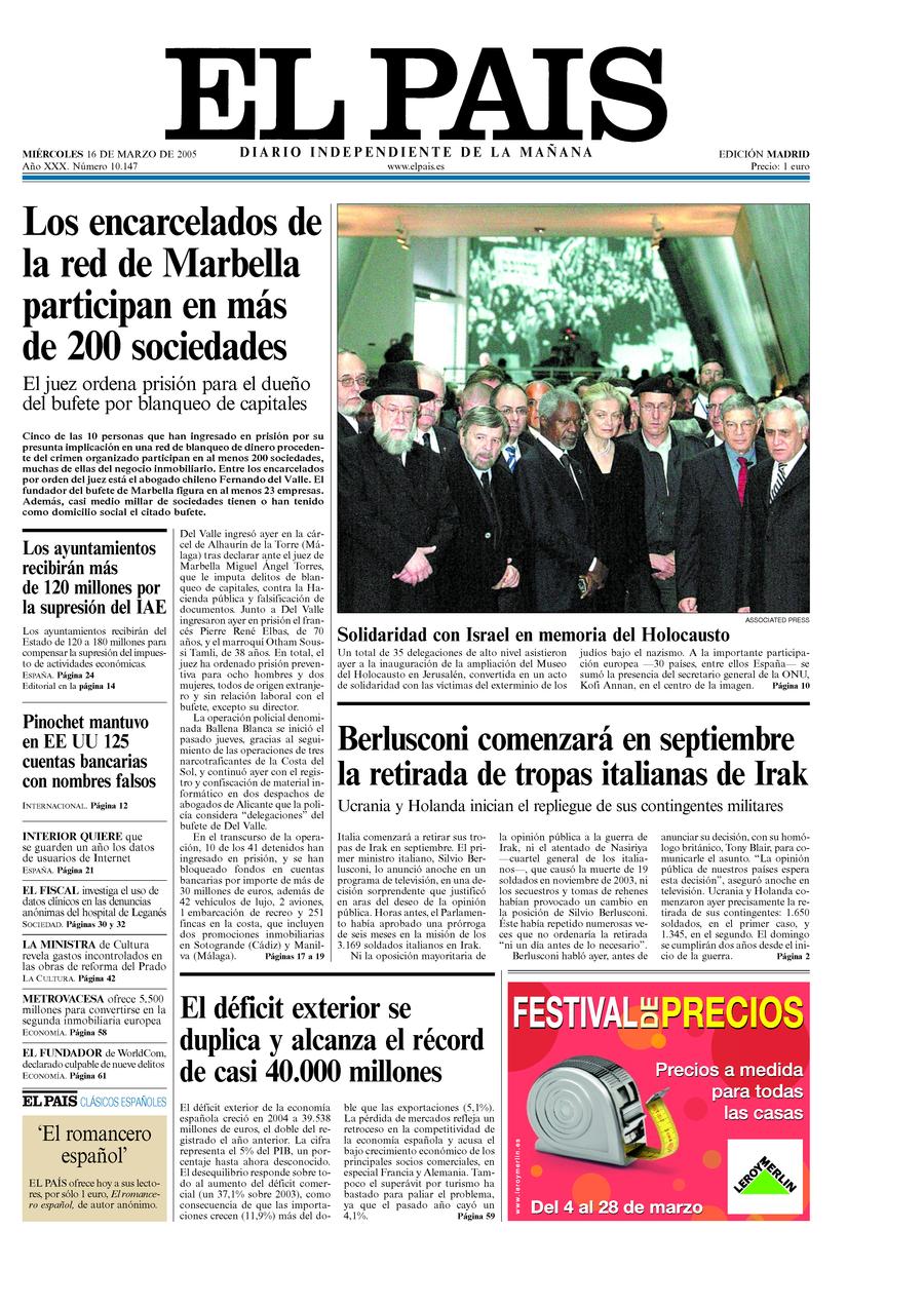 16 de Marzo de 2005