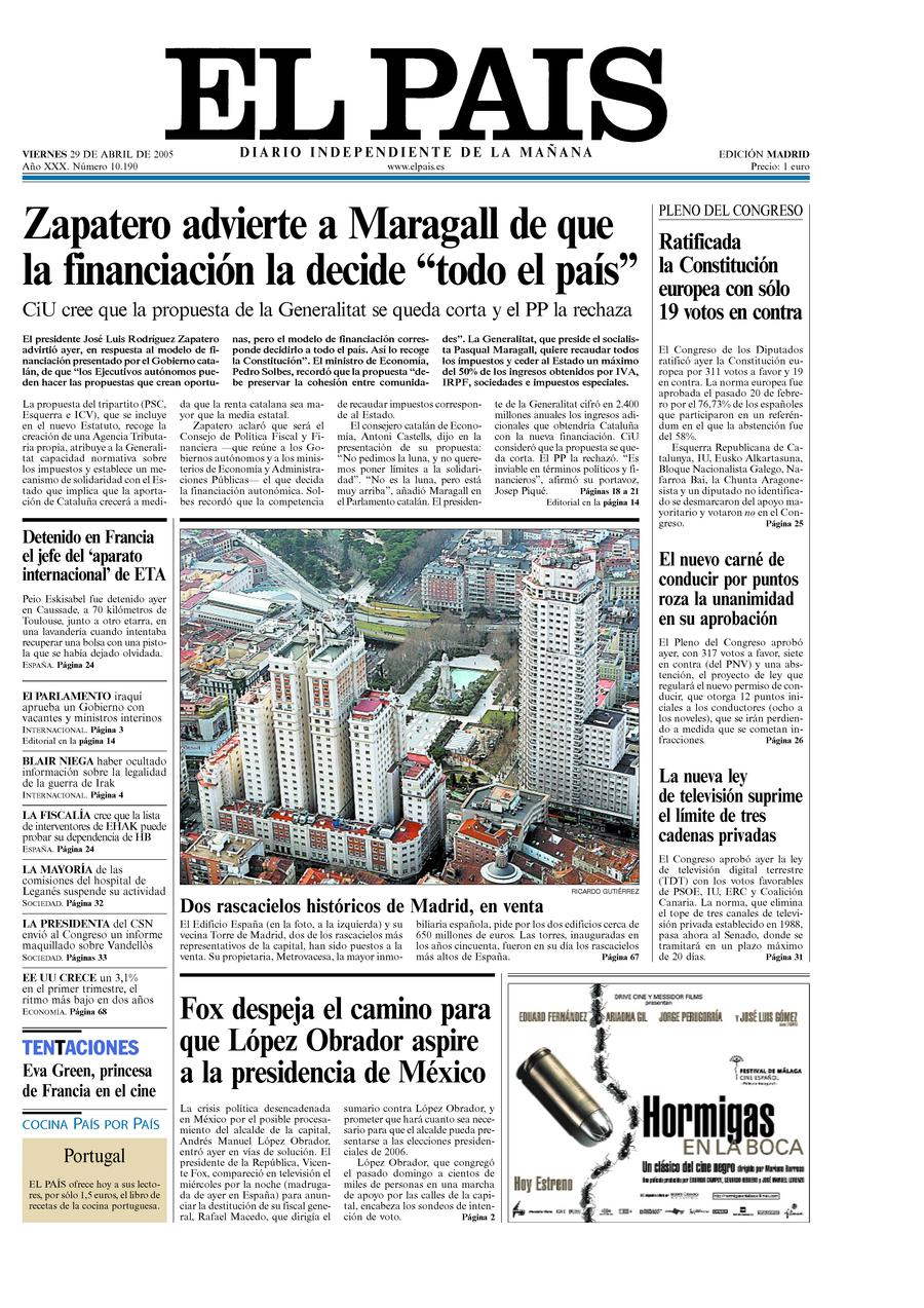 29 de Abril de 2005