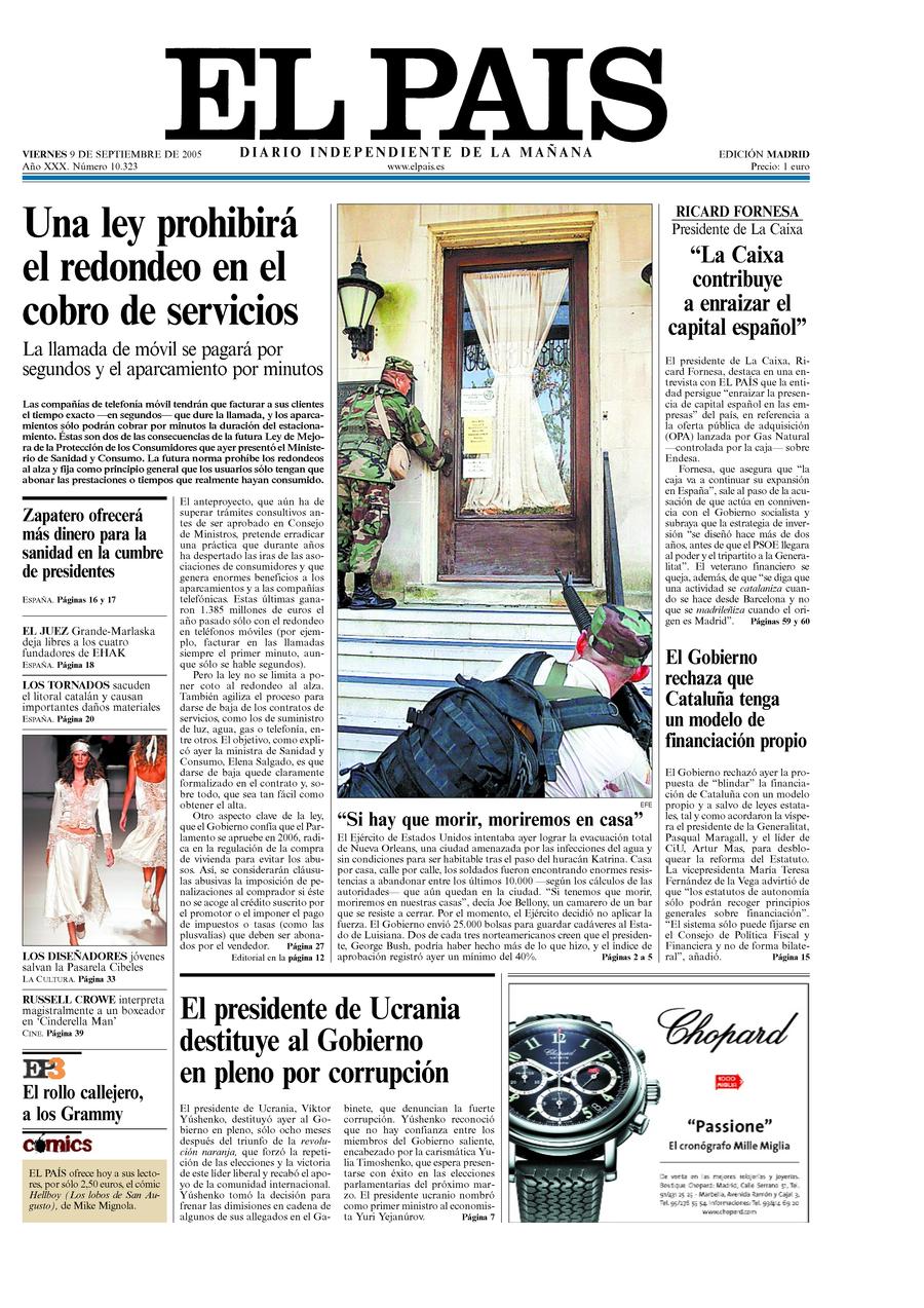 9 de Septiembre de 2005