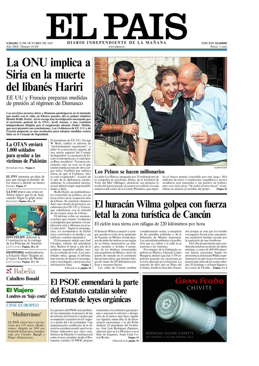 22 de Octubre de 2005