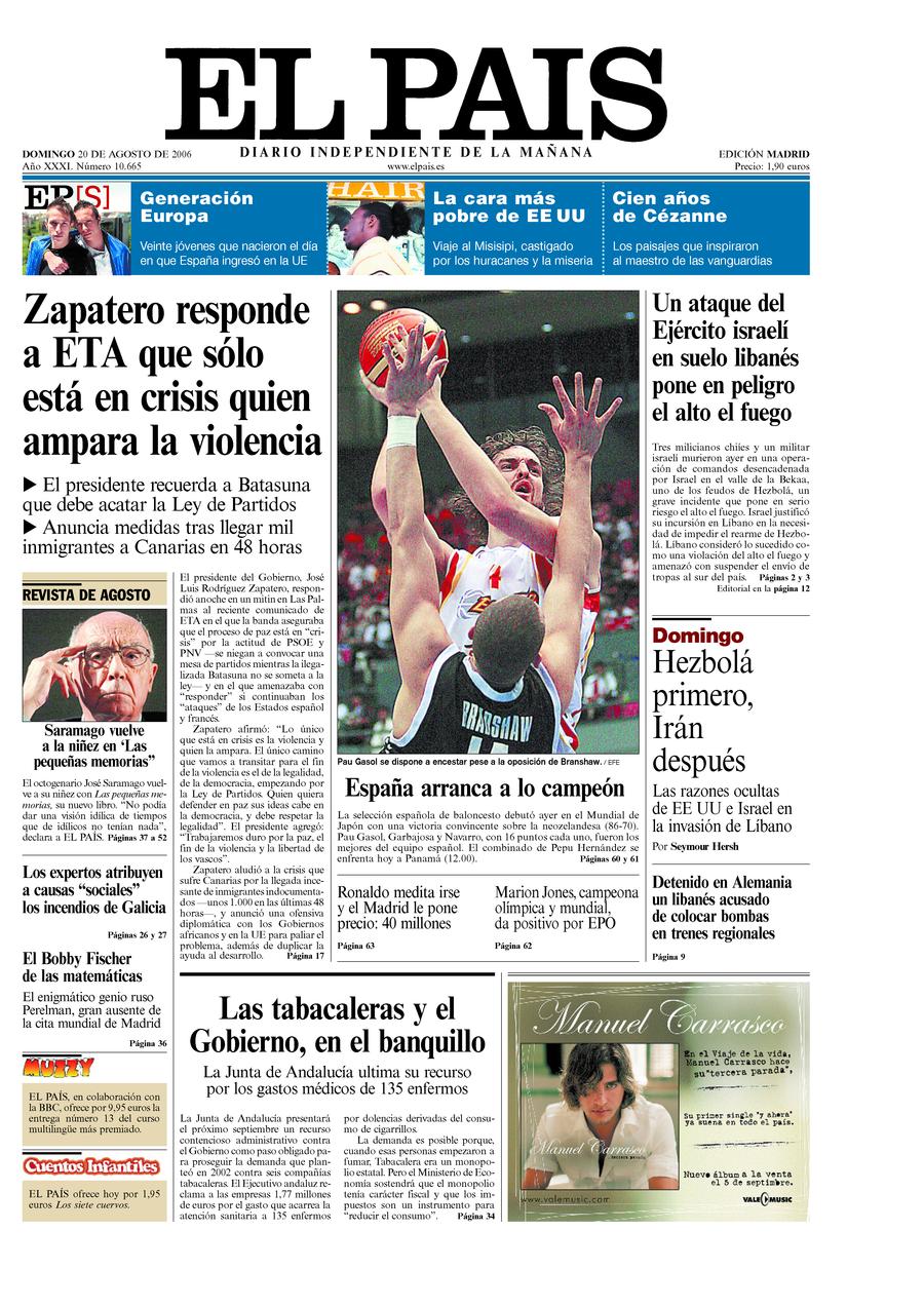 20 de Agosto de 2006
