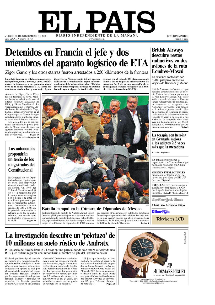 30 de Noviembre de 2006
