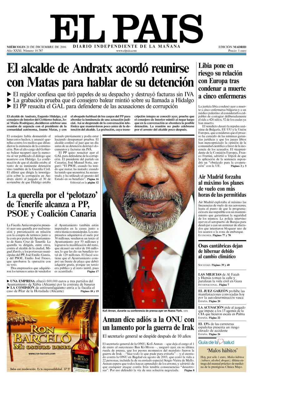 20 de Diciembre de 2006