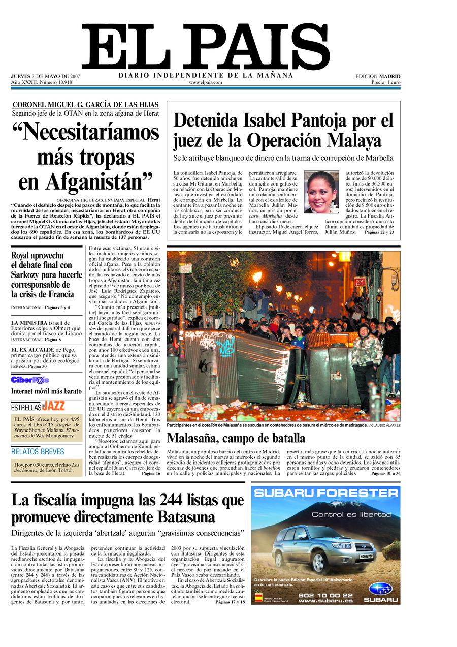 3 de Mayo de 2007