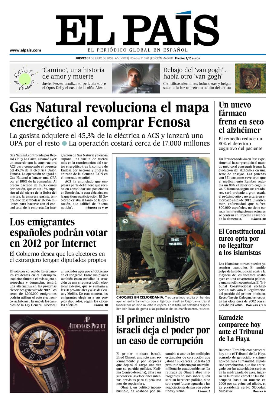 31 de Julio de 2008