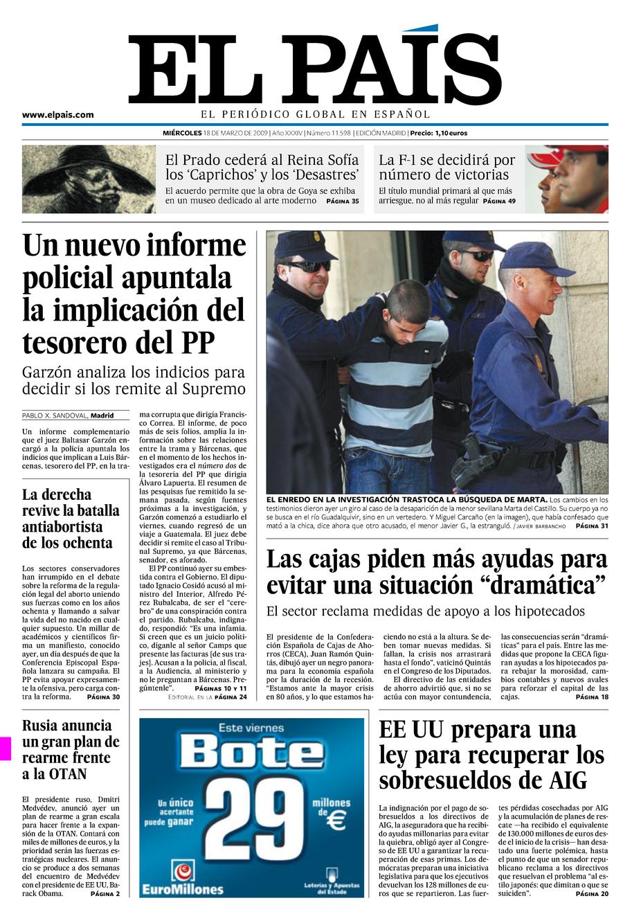 18 de Marzo de 2009