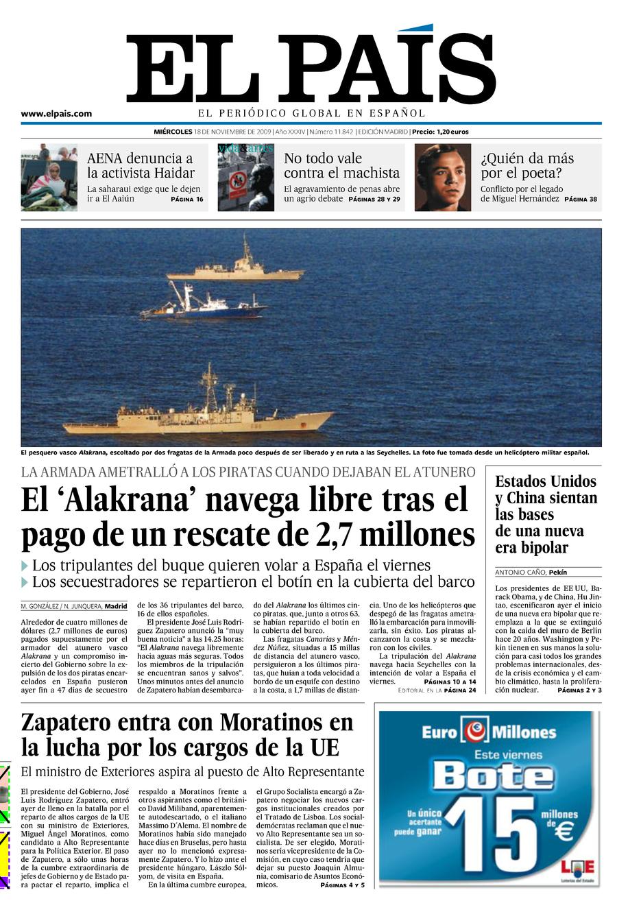 18 de Noviembre de 2009