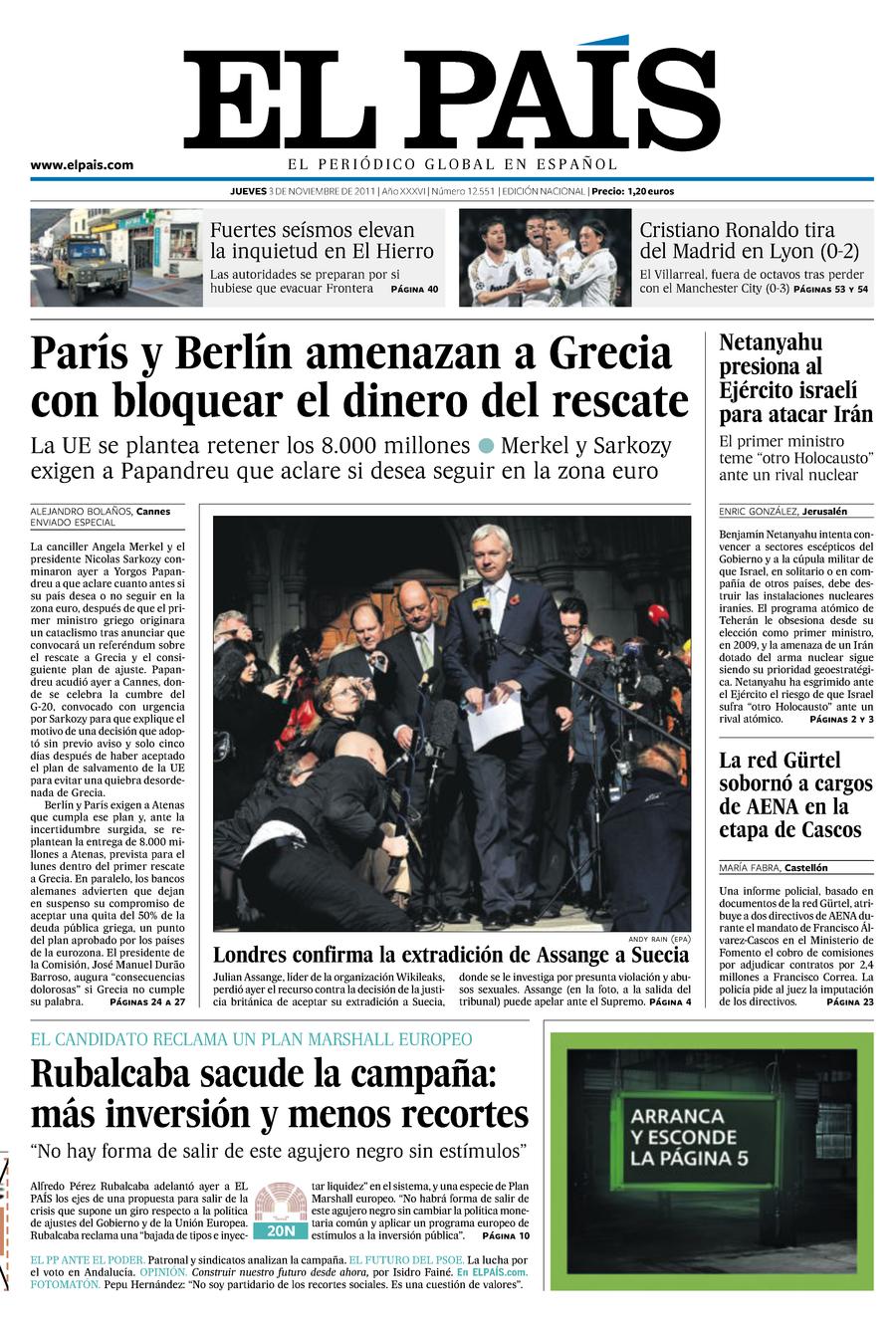 3 de Noviembre de 2011