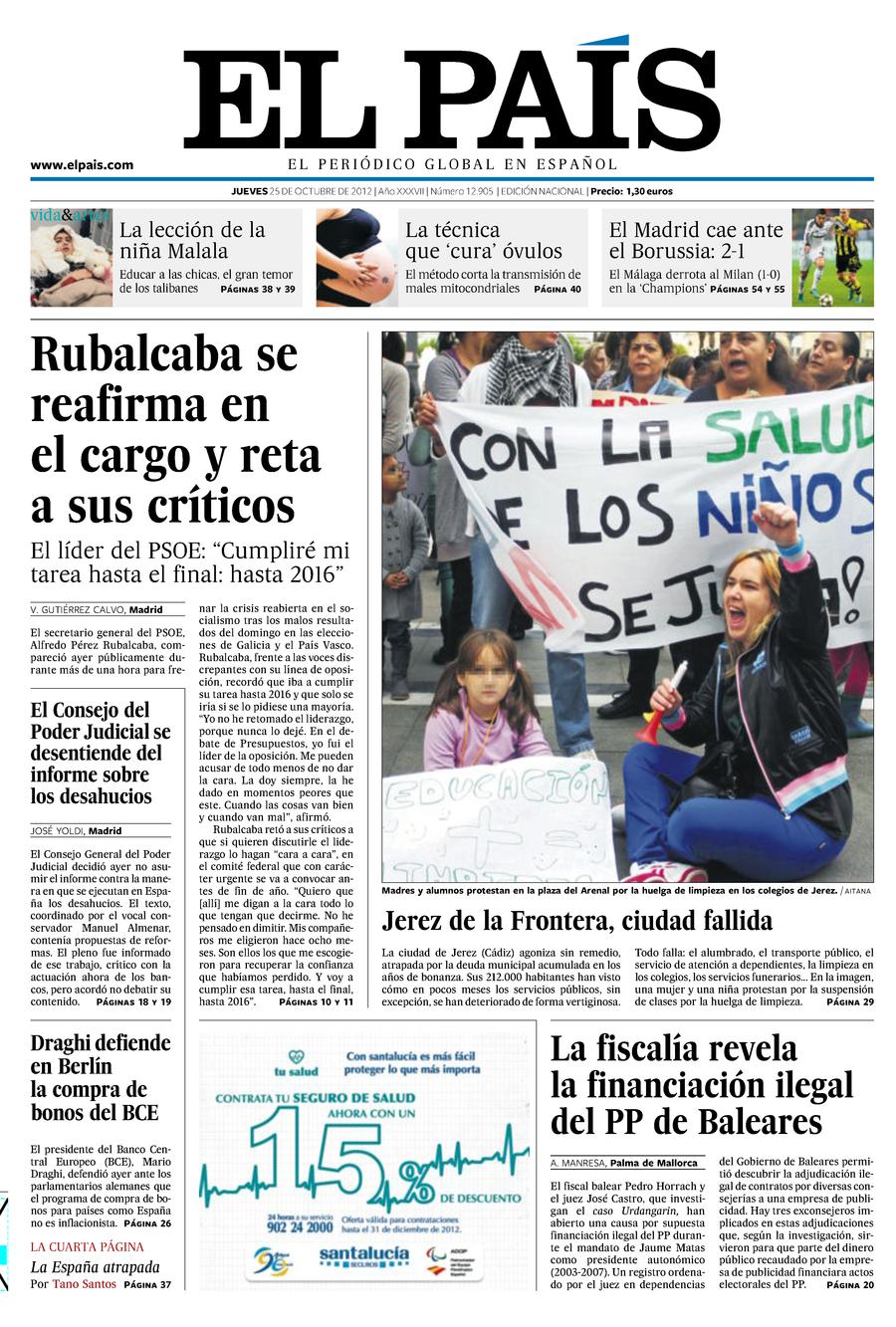 25 de Octubre de 2012