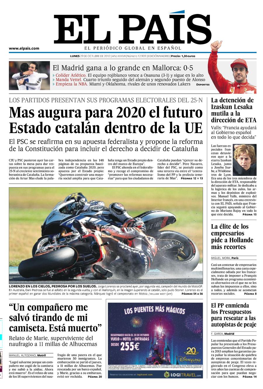 29 de Octubre de 2012
