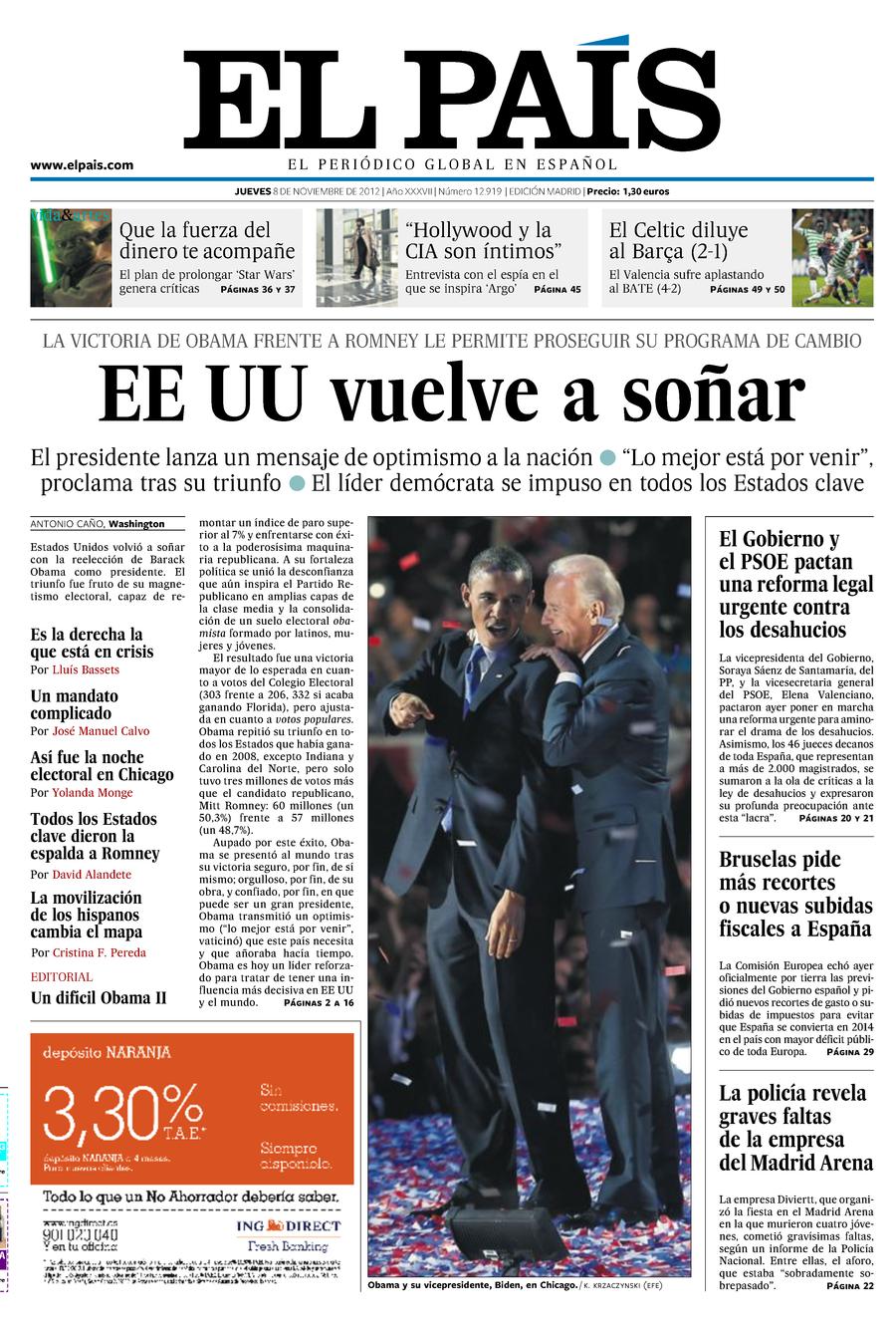 8 de Noviembre de 2012