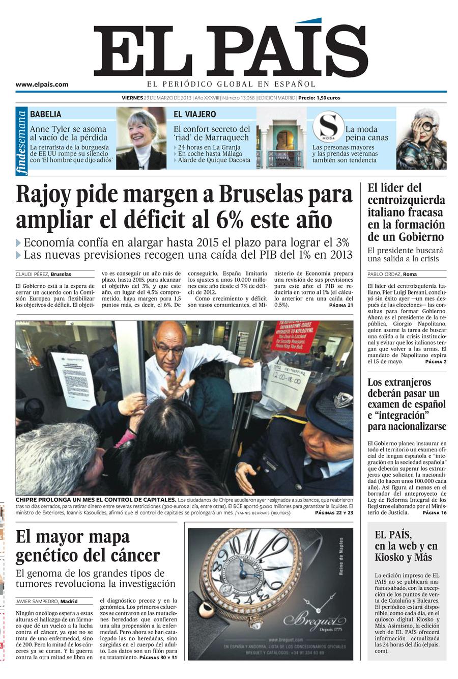 29 de Marzo de 2013