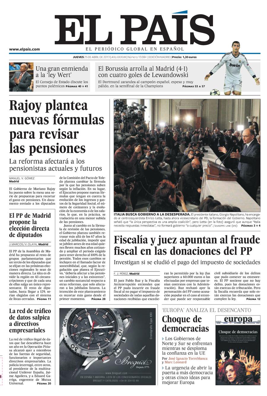 25 de Abril de 2013