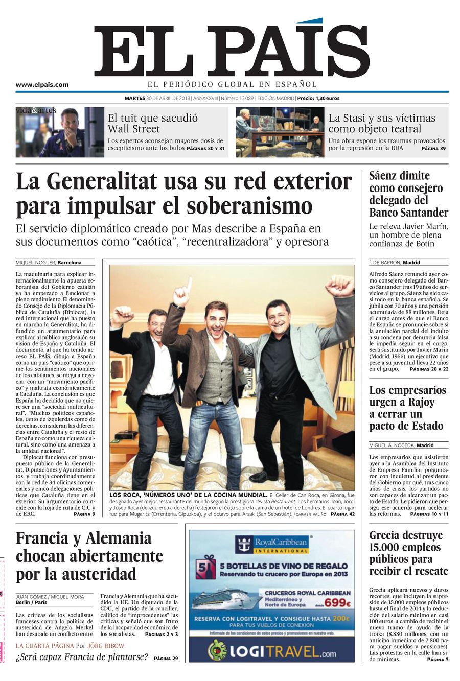 30 de Abril de 2013