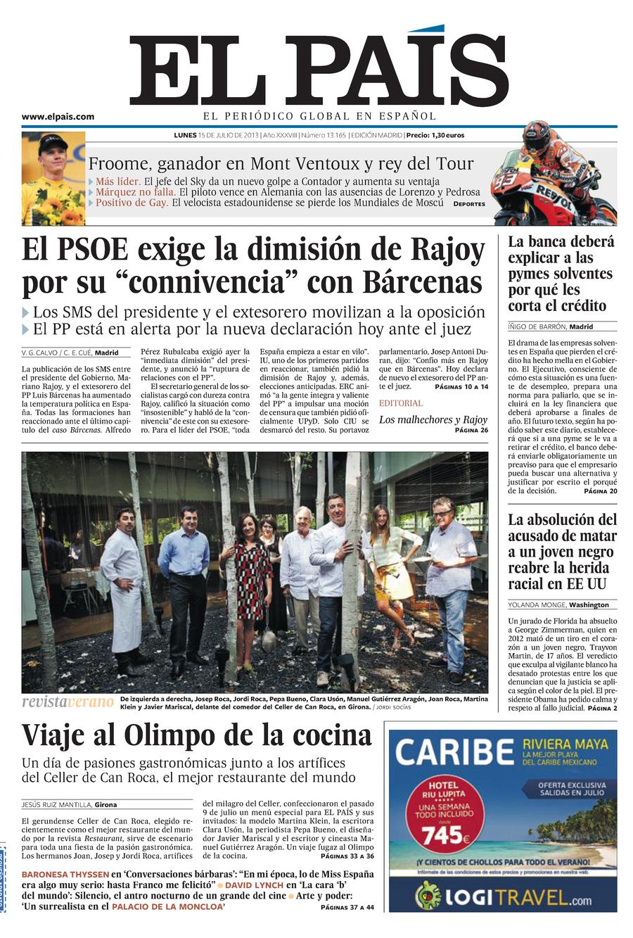 15 de Julio de 2013