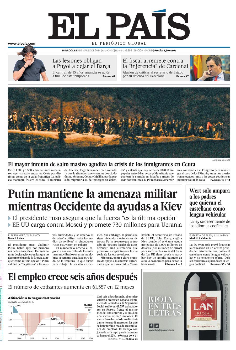 5 de Marzo de 2014