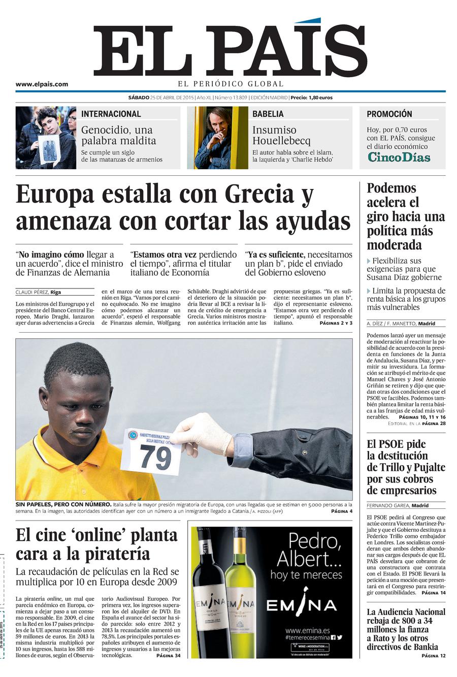25 de Abril de 2015