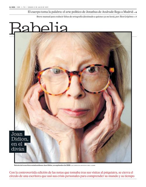 Babelia - Portada del 12 julio 2025